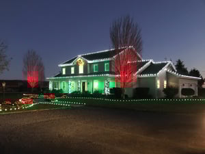 senske holiday lights red and green